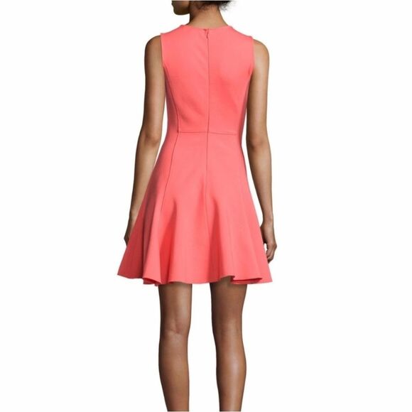 Halston Heritage Vibrant Coral Mini Dress - Picture 2 of 6